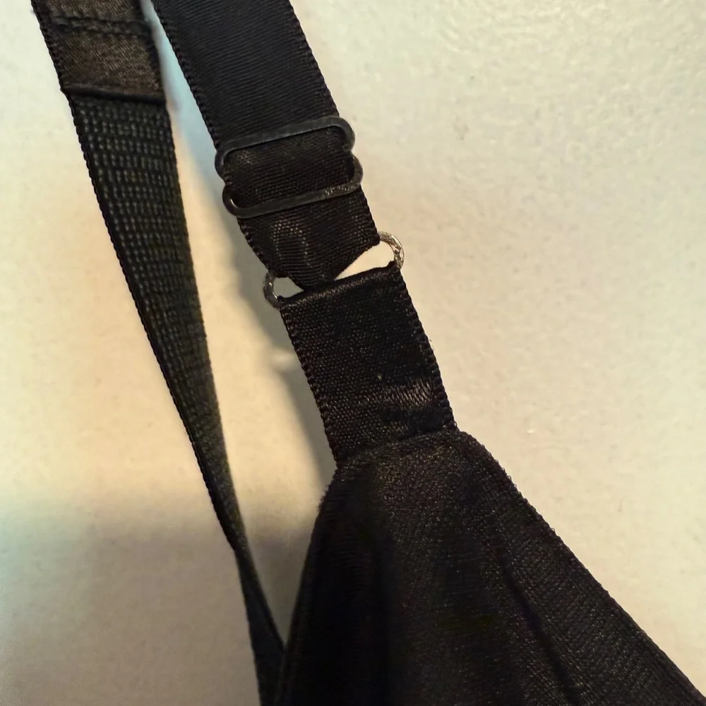 Vintage Sears Black Full Dress Slip Size 34 Tall Adjustable Straps - Picture 5 of 11